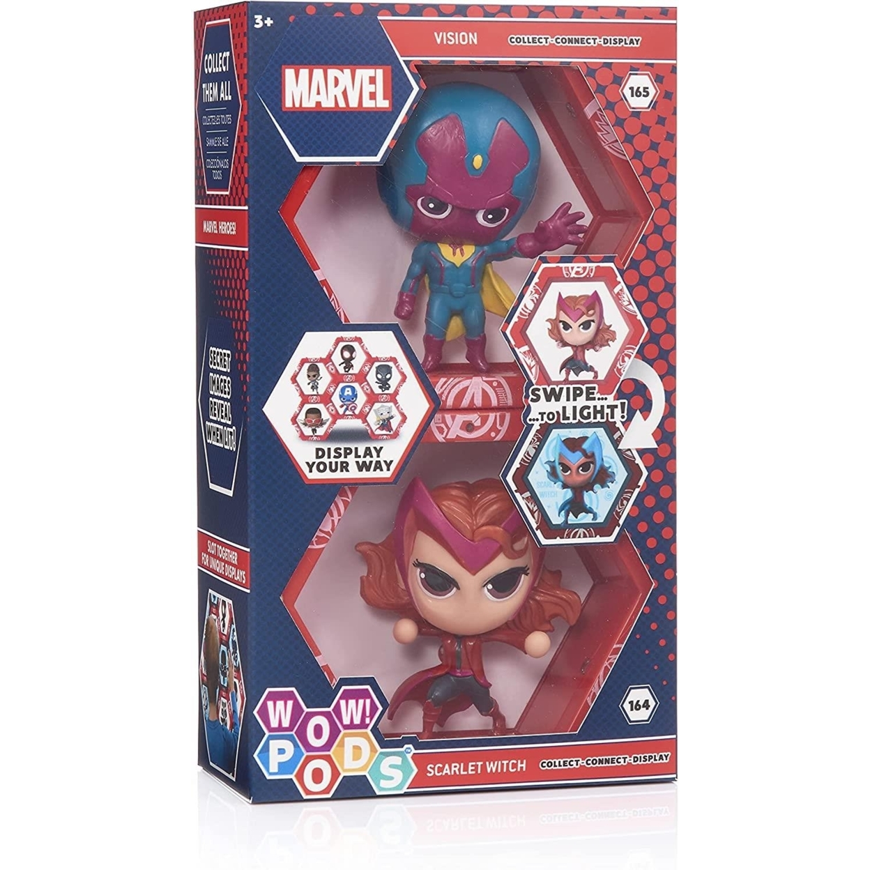 WOW Pods Vision & Scarlet Witch Avengers Ligh-Up Twin Pack Figures Connect Collectible WOW! Stuff