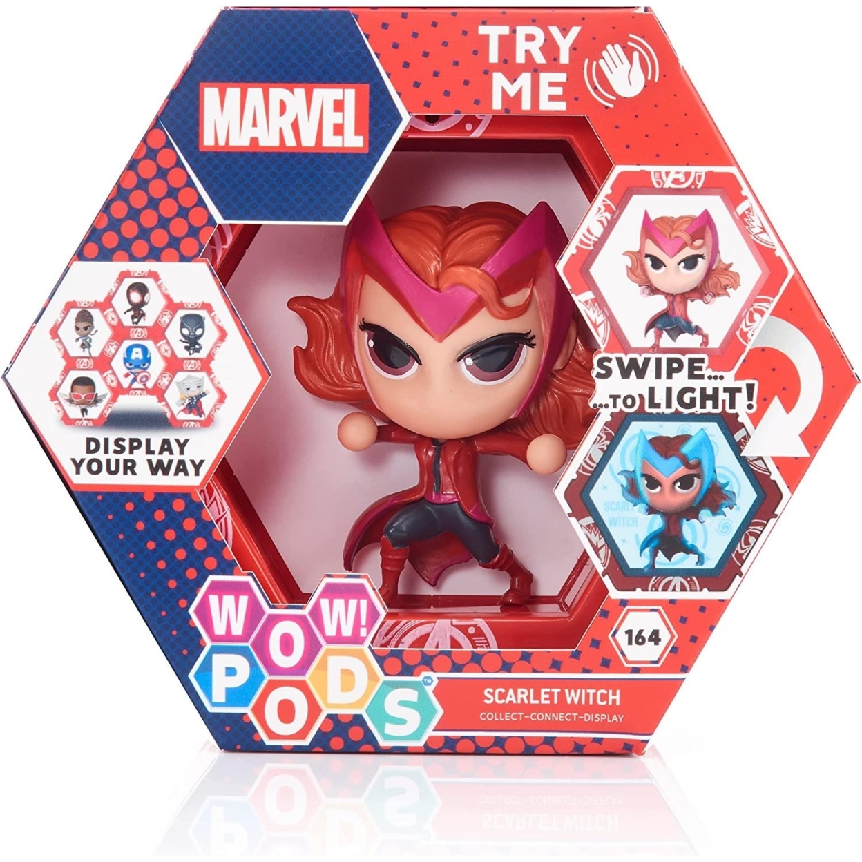 Avengers Scarlet Witch Wanda Maximoff Light-Up Figure Marvel Superhero Disney WOW! Stuff