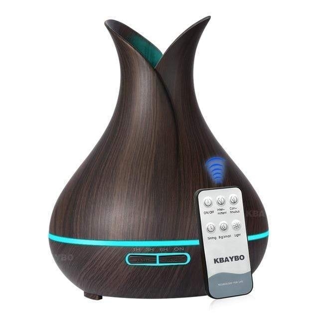 Tulip Diffuser Humidifier With Remote Control - Dark Wood