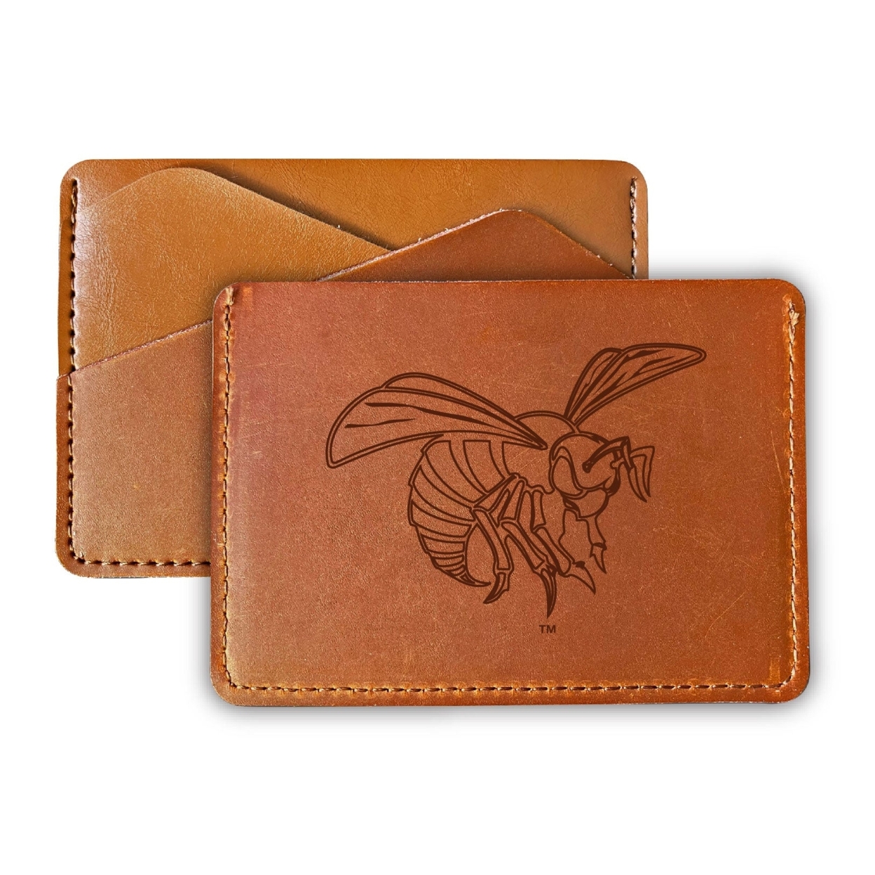 Alabama State University College Leather Card Holder Wallet