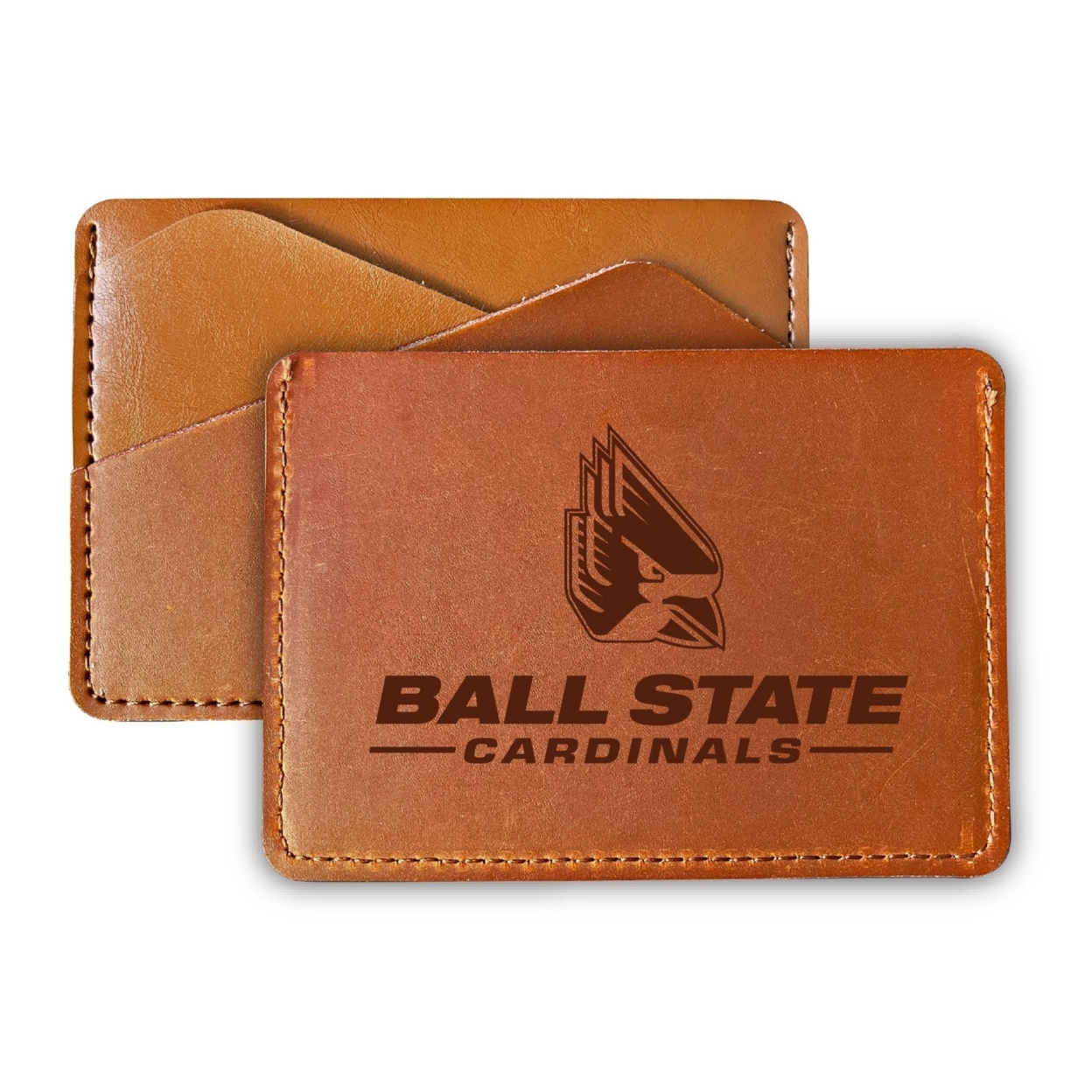 Ball State University College Leather Card Holder Wallet