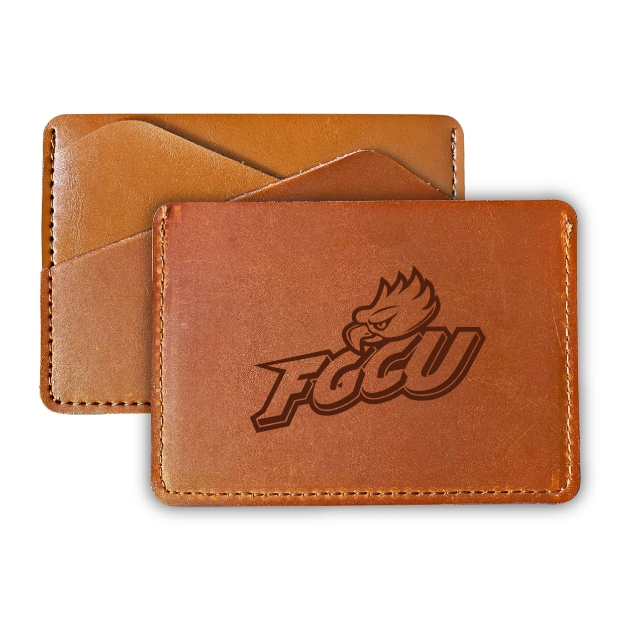 Florida Gulf Coast Eagles College Leather Card Holder Wallet