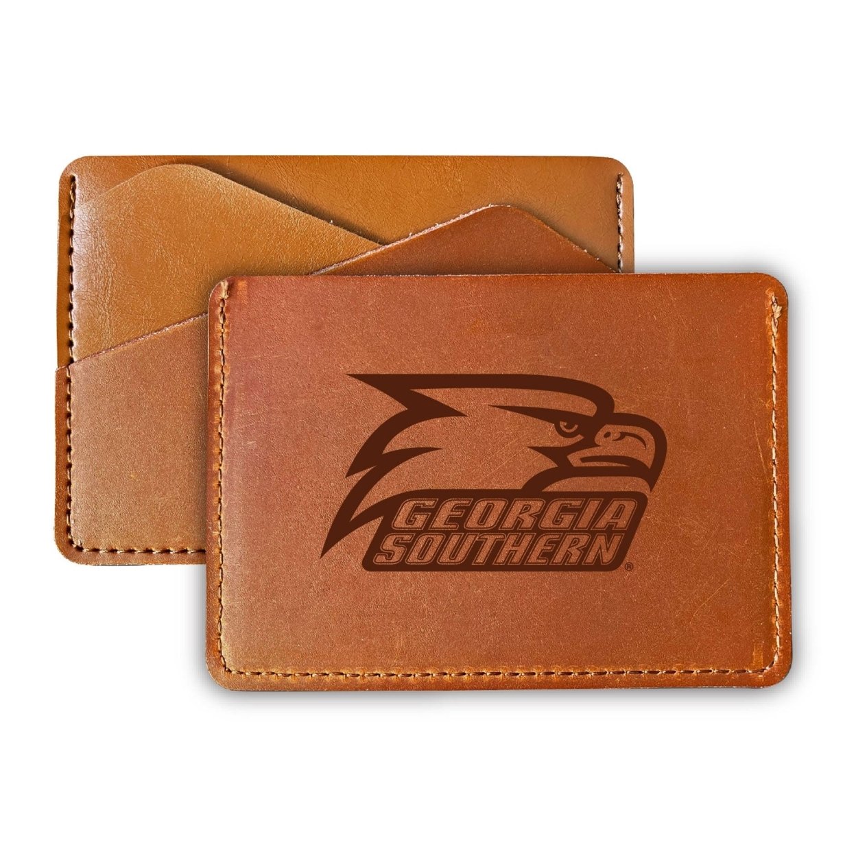 Georgia Southern Eagles College Leather Card Holder Wallet