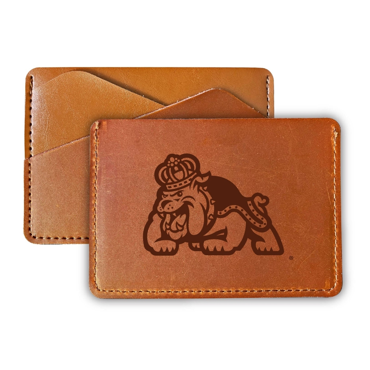 James Madison Dukes College Leather Card Holder Wallet