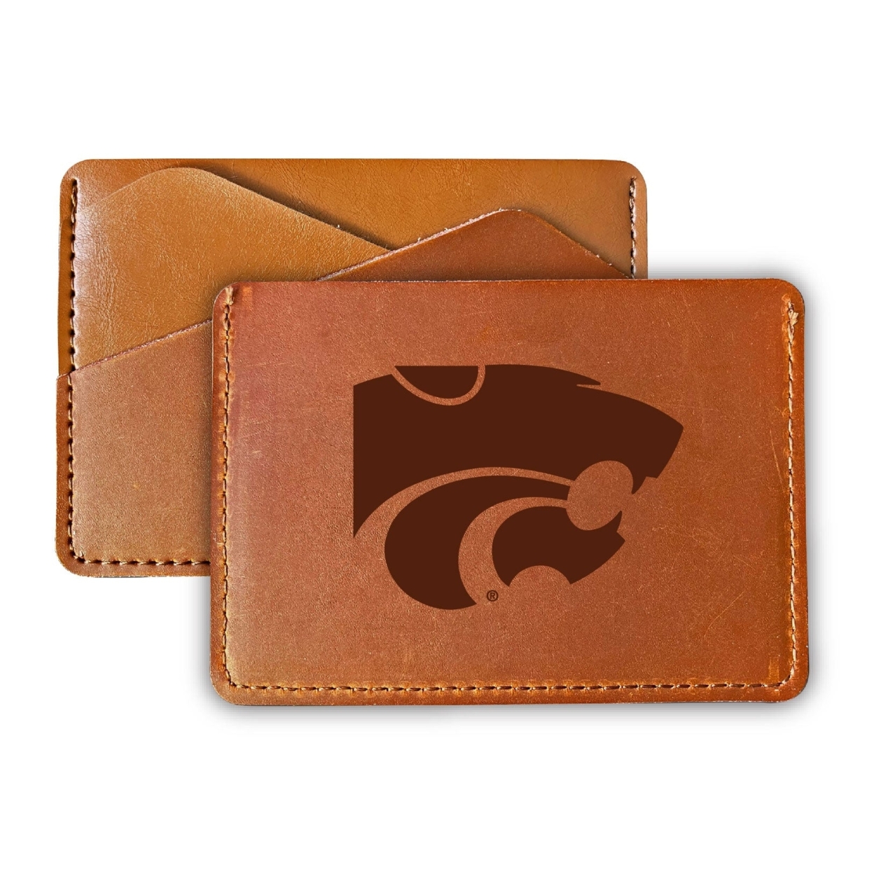 Kansas State Wildcats College Leather Card Holder Wallet