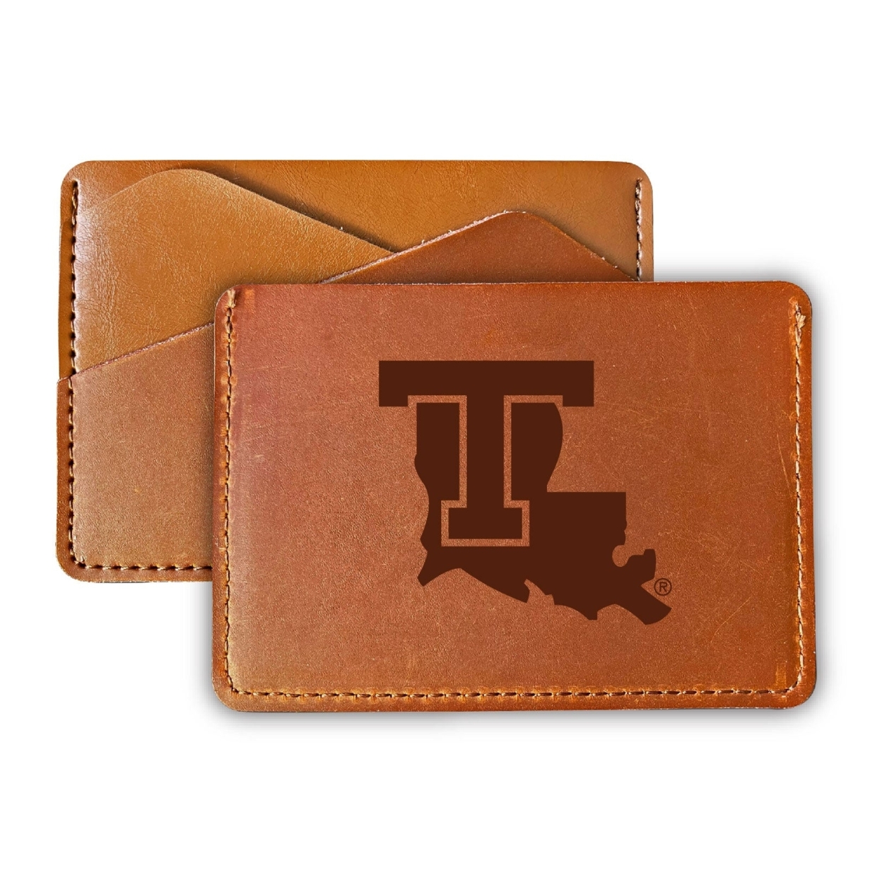 Louisiana Tech Bulldogs College Leather Card Holder Wallet