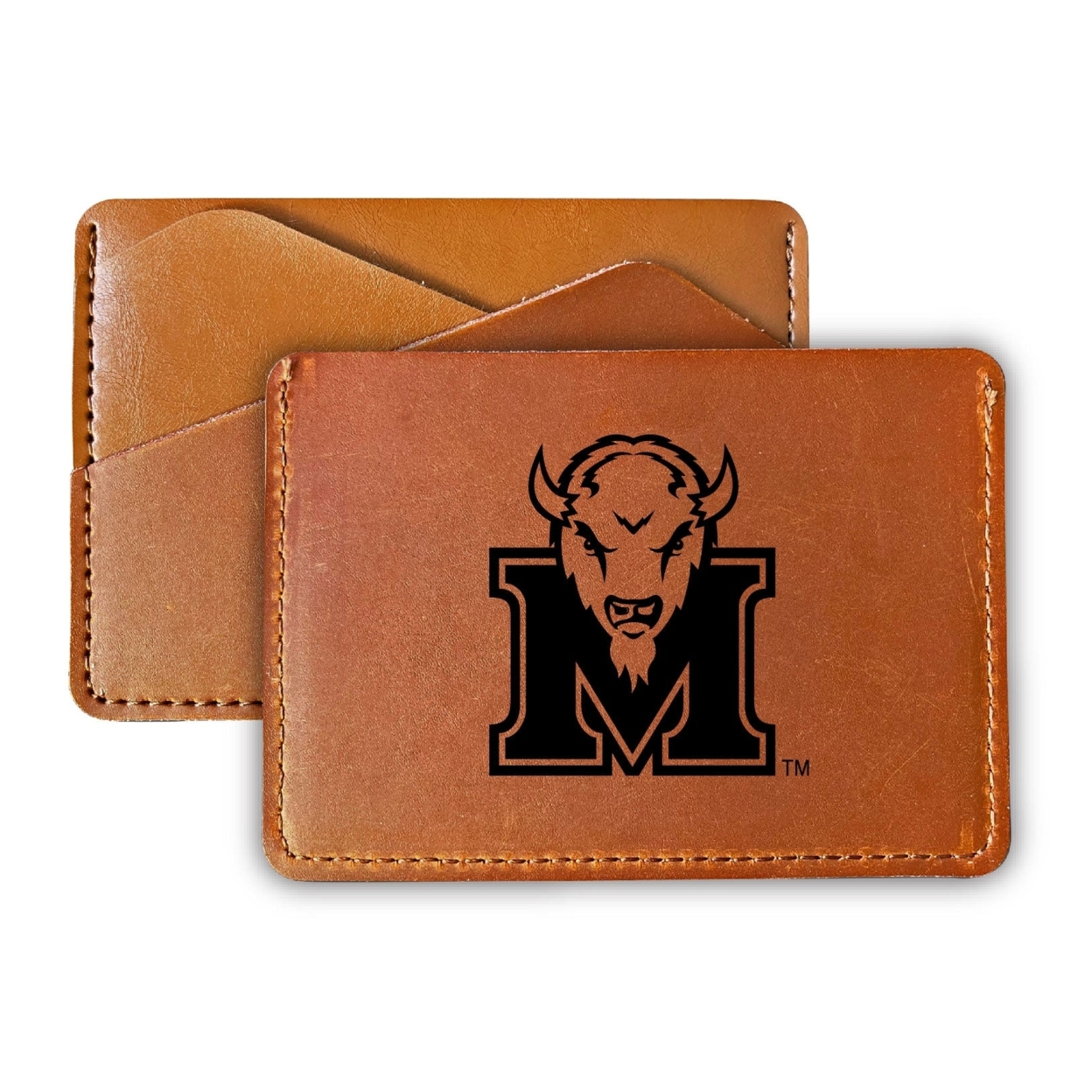 Marshall Thundering Herd College Leather Card Holder Wallet