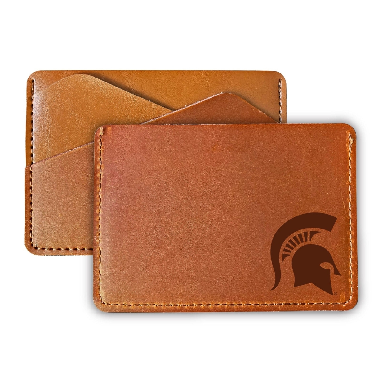 Michigan State Spartans College Leather Card Holder Wallet