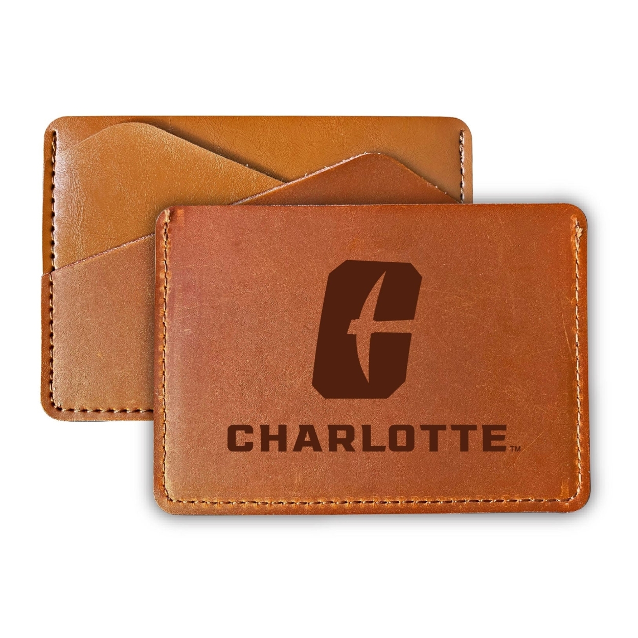 North Carolina Charlotte Forty-Niners College Leather Card Holder Wallet