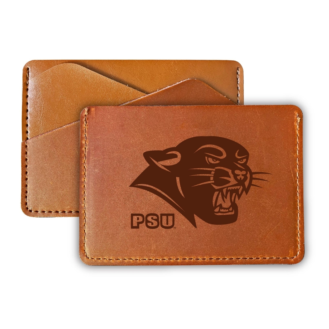 Plymouth State University College Leather Card Holder Wallet