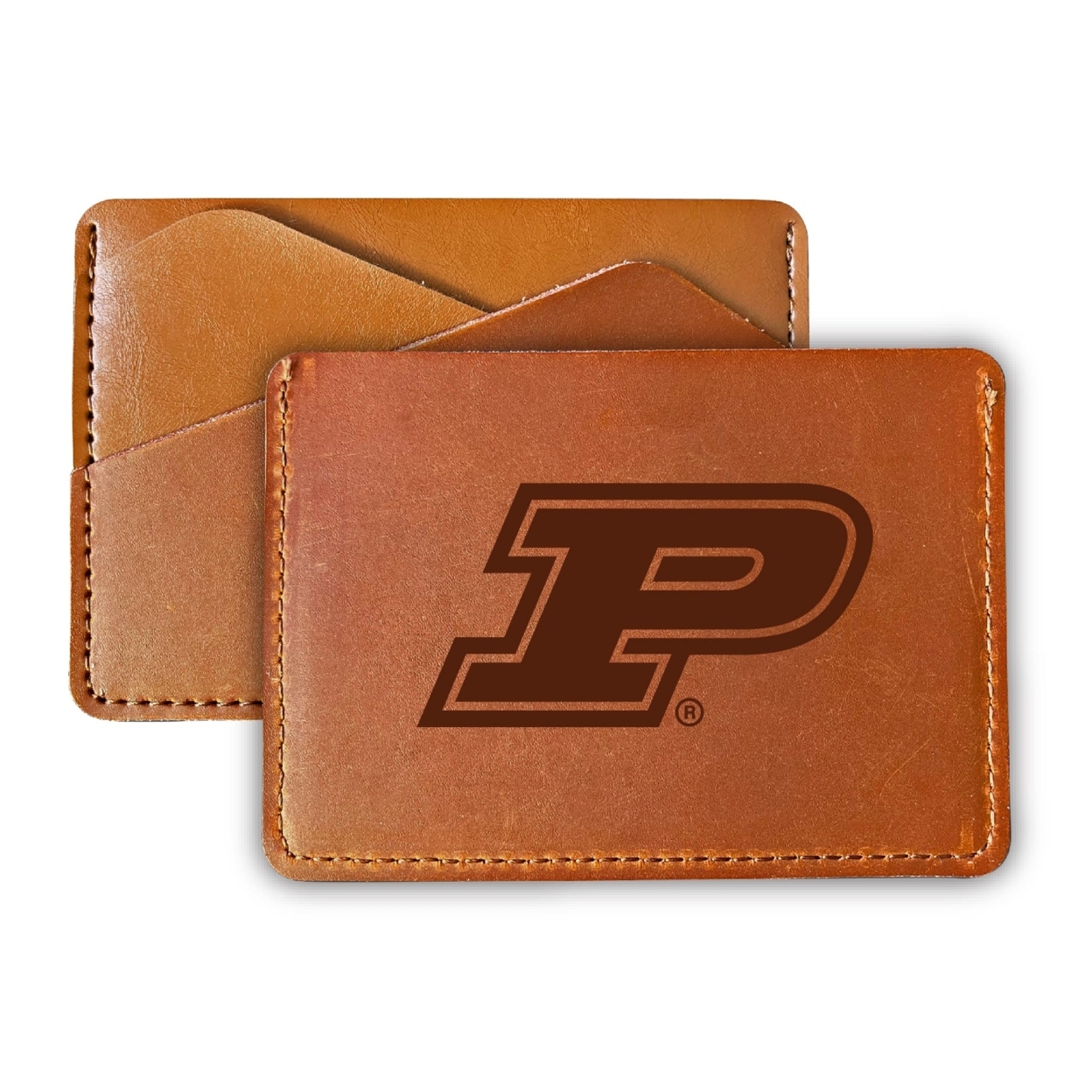 Purdue Boilermakers College Leather Card Holder Wallet