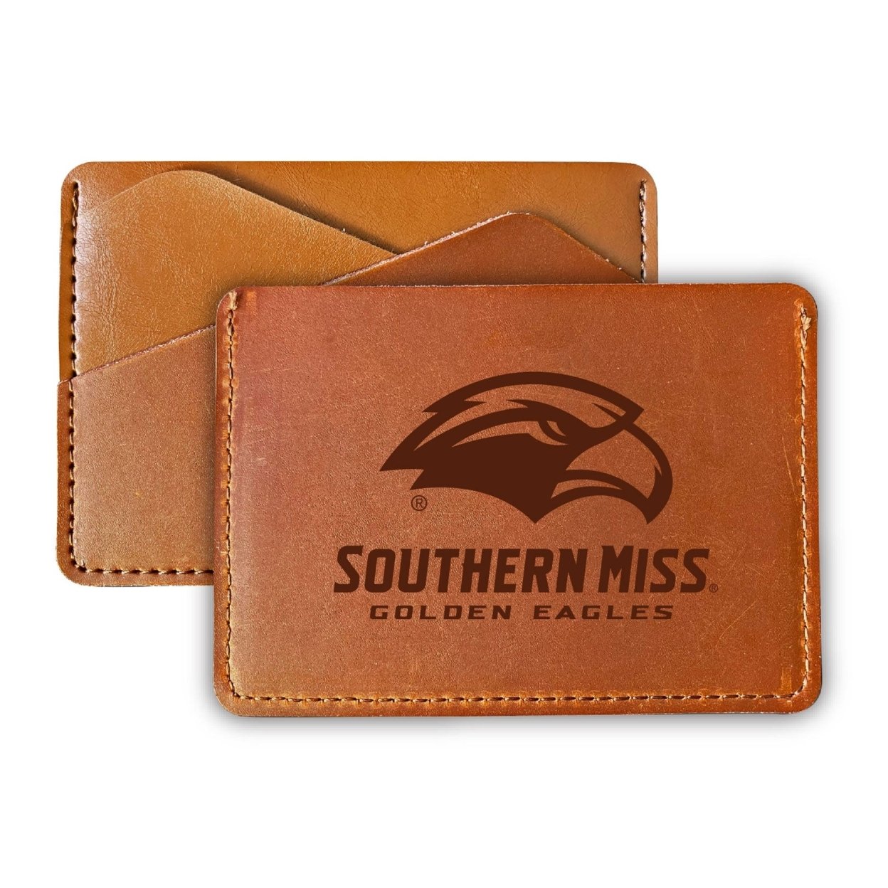 Southern Mississippi Golden Eagles College Leather Card Holder Wallet