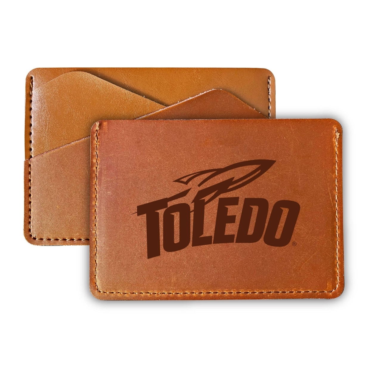 Toledo Rockets College Leather Card Holder Wallet