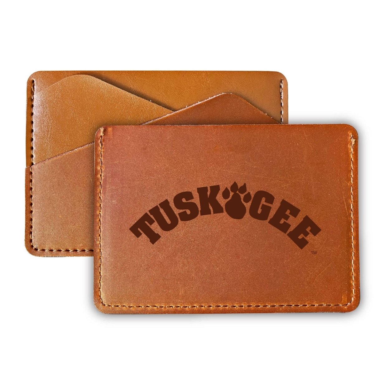 Tuskegee University College Leather Card Holder Wallet
