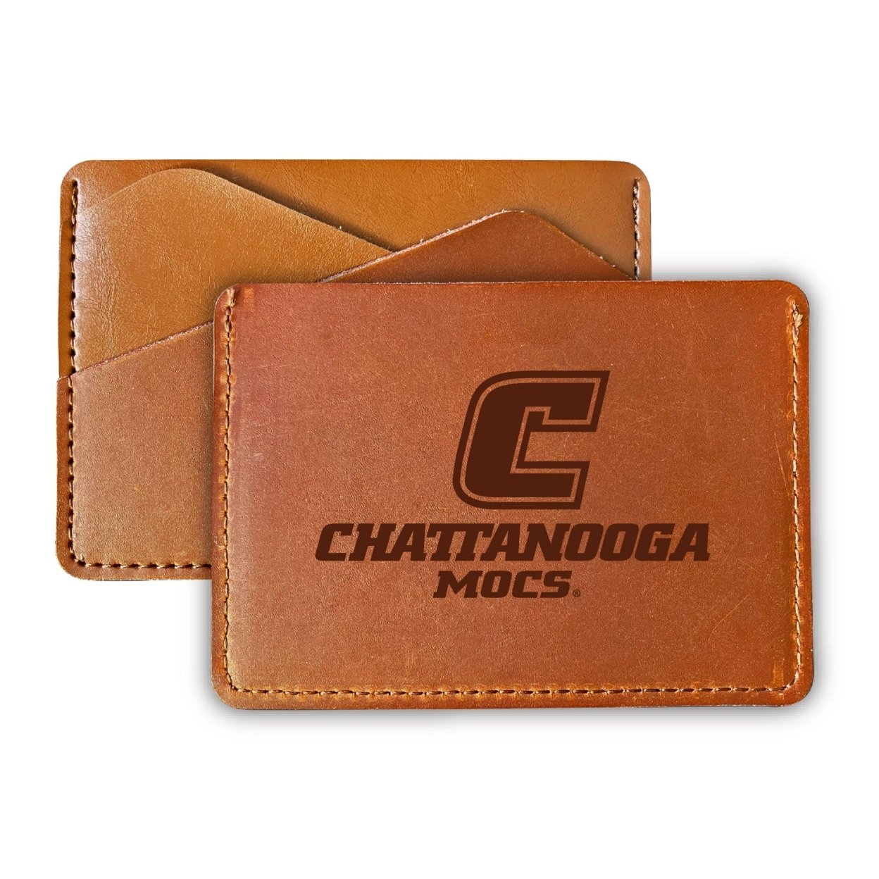 University Of Tennessee At Chattanooga College Leather Card Holder Wallet