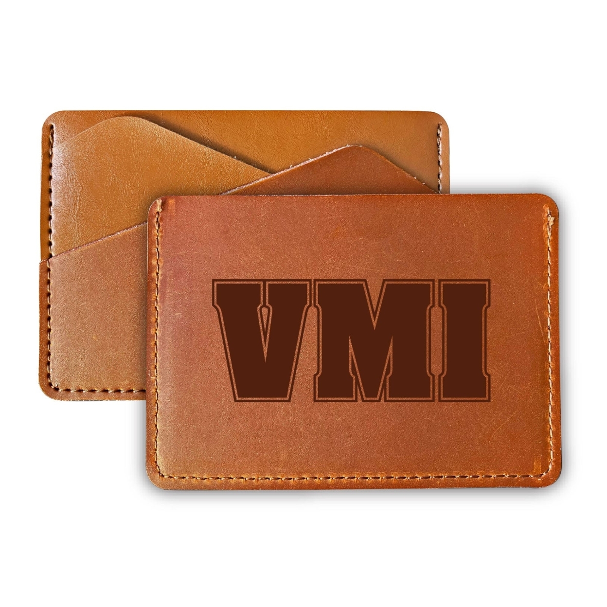 VMI Keydets College Leather Card Holder Wallet