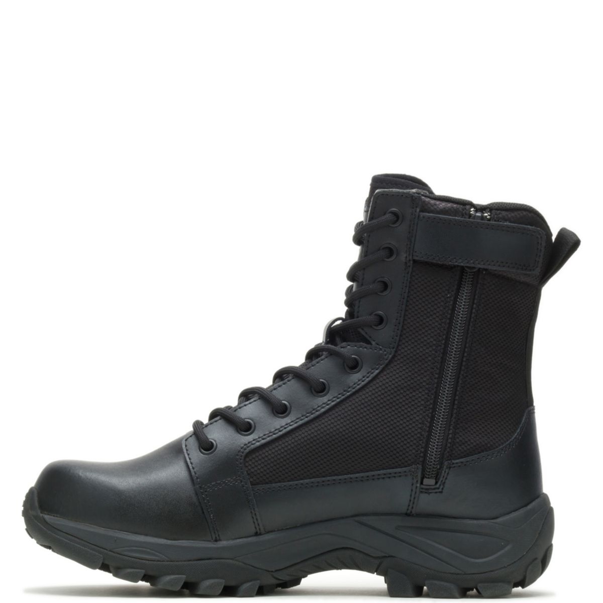 Bates Men's Fuse 8-inch Side Zip Waterproof Boot Black - E06508 BLACK - BLACK, 10