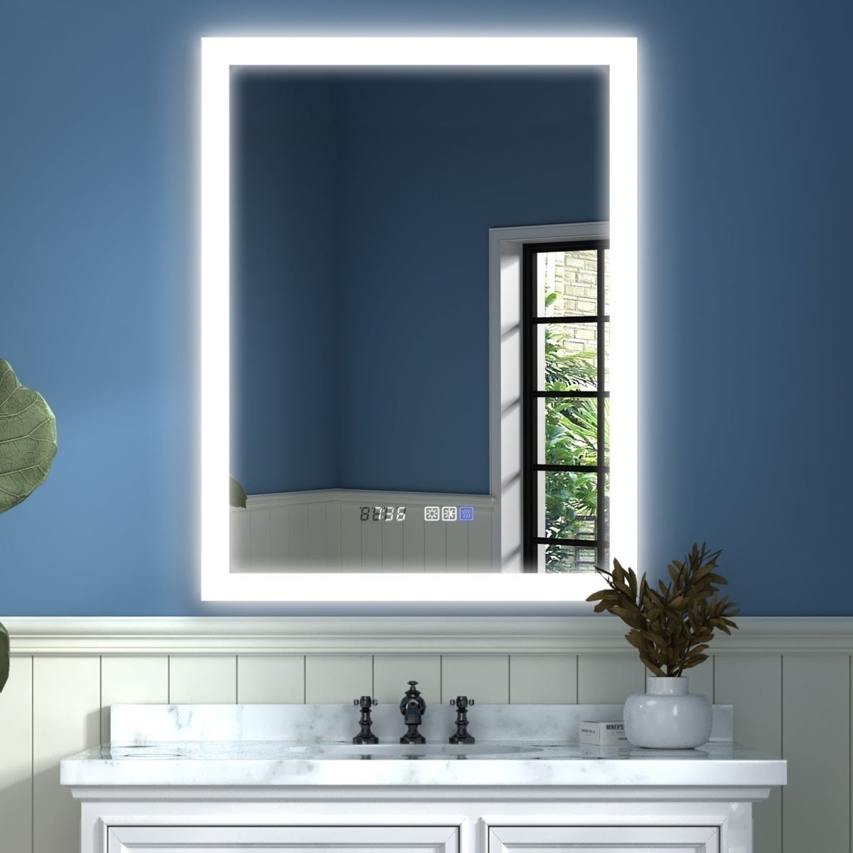ExBrite 24 x 36 inch Vanity Mirror And Lights Led Bathroom Mirror - Back light
