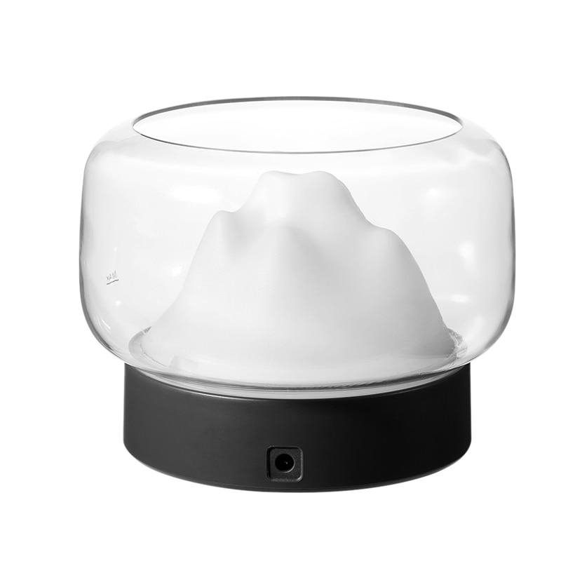 Mountain Views Diffuser Lamp Night Light Humidifier - Black