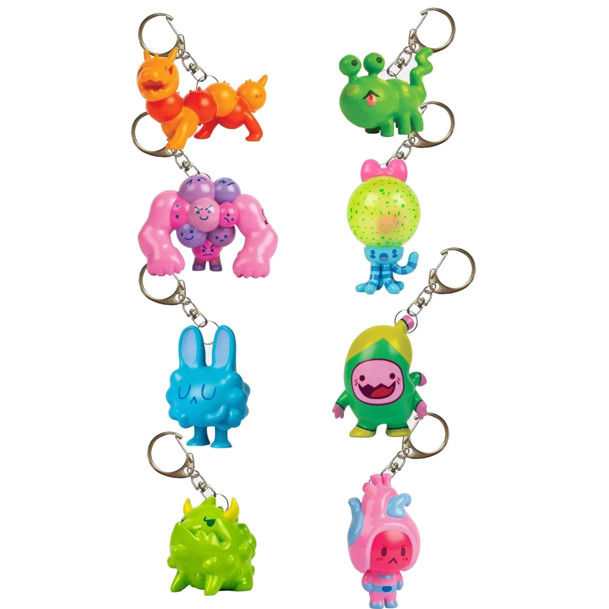 Organauts Tinies Keychain & Figure Bundle 6pc Space Bio-Heroes Organ Learning Toy Know Yourself