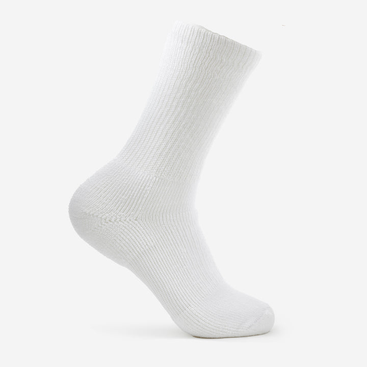Thorlos Unisex Walking Moderate Cushion Crew Sock White - WX-004 WHITE - WHITE, Small