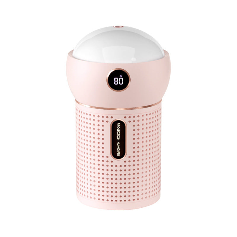 3 in 1 Mini Starry Sky Projector Night Light Humidifier - Pink