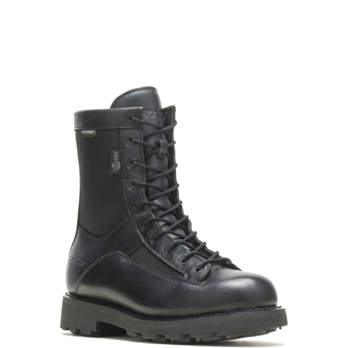 Bates Men's 8 DuraShocksÂ® Waterproof Lace-to-Toe Side Zip Boot Black - E03135 BLACK - BLACK, 14-M