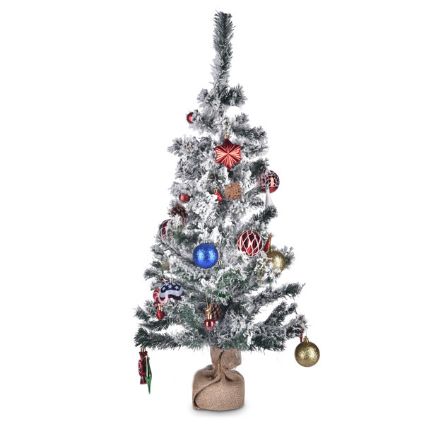 3 ft lit Artificial Mini Christmas tree Christmas tree with snow falling Use this attractive tree as a festive fall