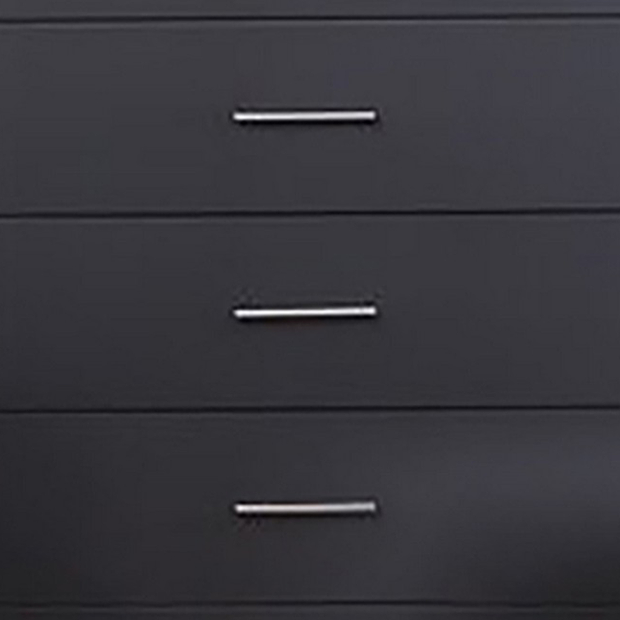 Vin 48 Inch Modern Minimal Tall Chest Dresser, 5 Drawers, Charcoal Gray- Saltoro Sherpi
