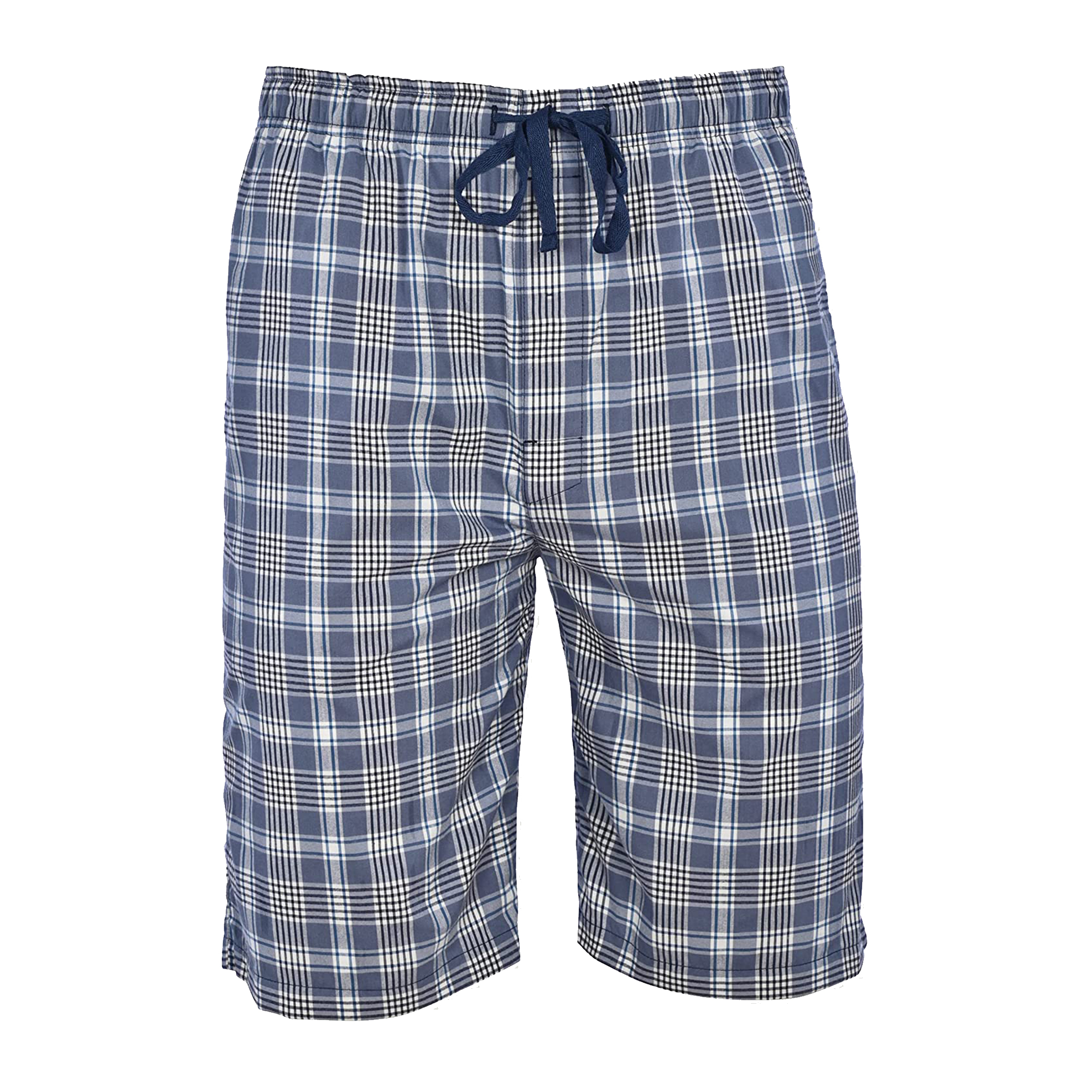 Multi-Pack: Men's Ultra-Soft Jersey Knit Sleep Lounge Pajama Shorts For Sleepwear - Plaid, 3 Pack, Large