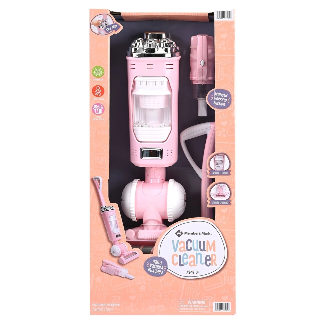 Member's Mark Toy Vacuum Cleaner - Pink