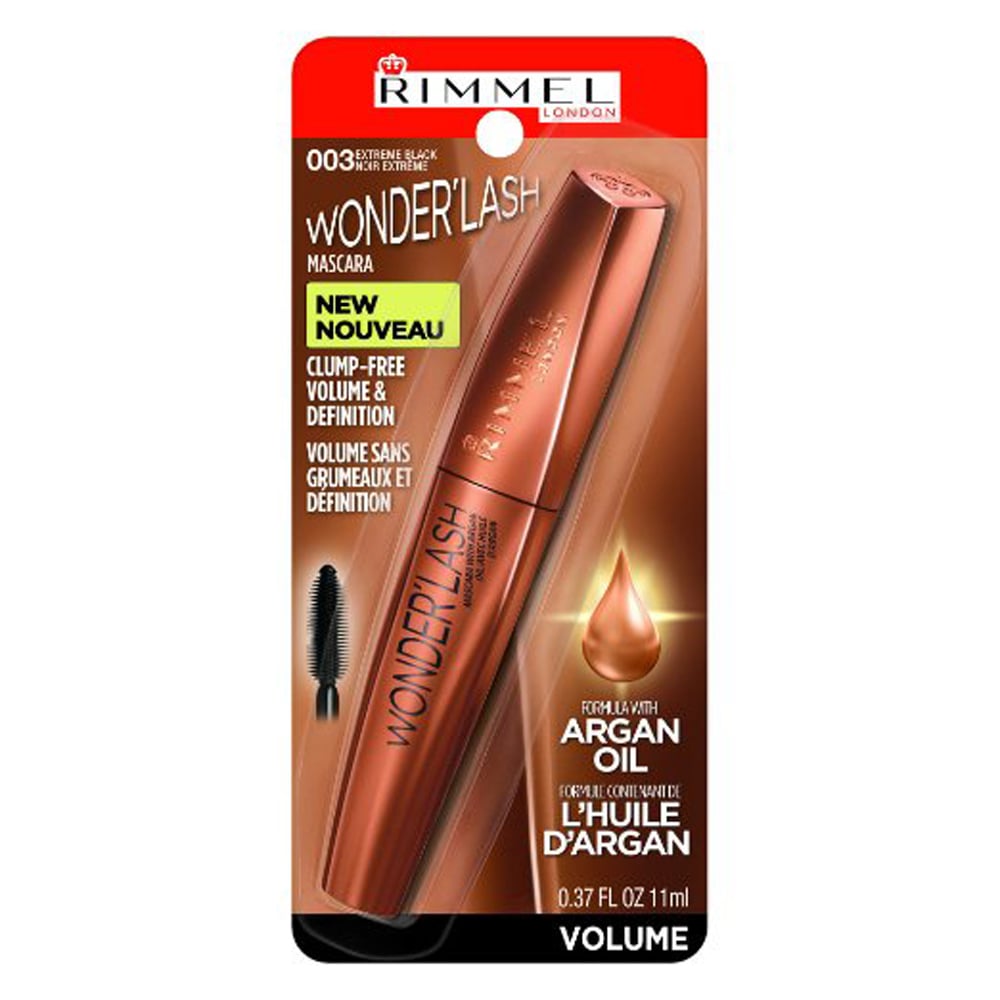 Rimmel Wonderful Wonderlash Mascara, Extreme Black, 0.37 Fluid Ounce