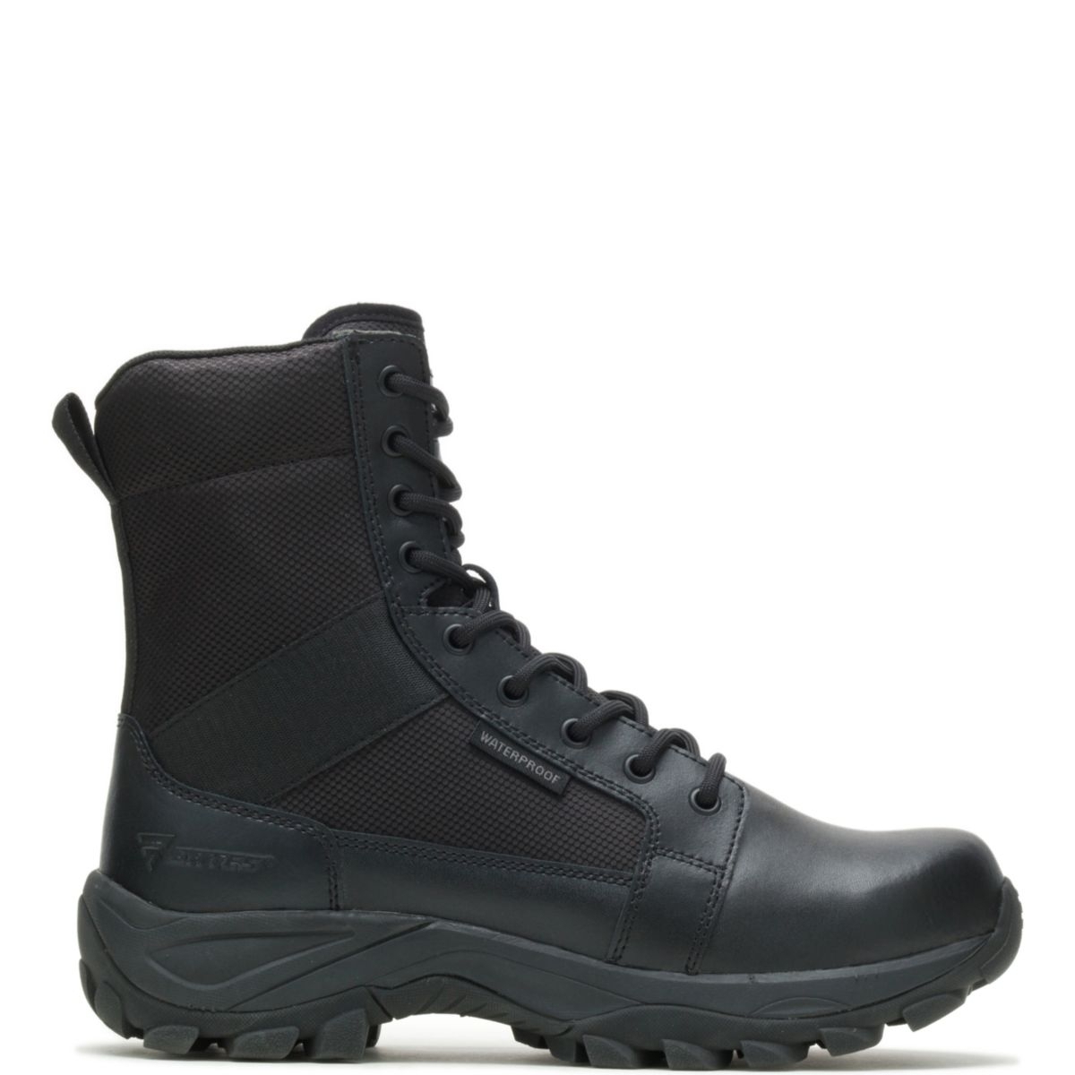 Bates Men's Fuse 8-inch Side Zip Waterproof Boot Black - E06508 BLACK - BLACK, 13
