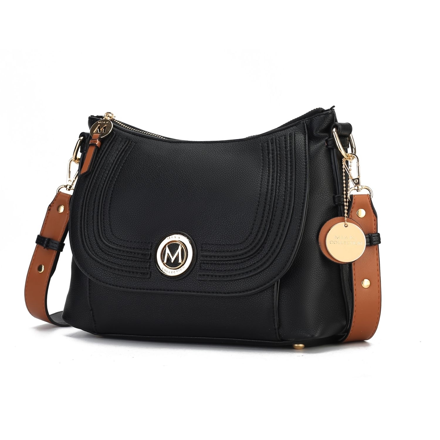 MKF Collection Maggie Crossbody Handbag By Mia K. - Blue Denim