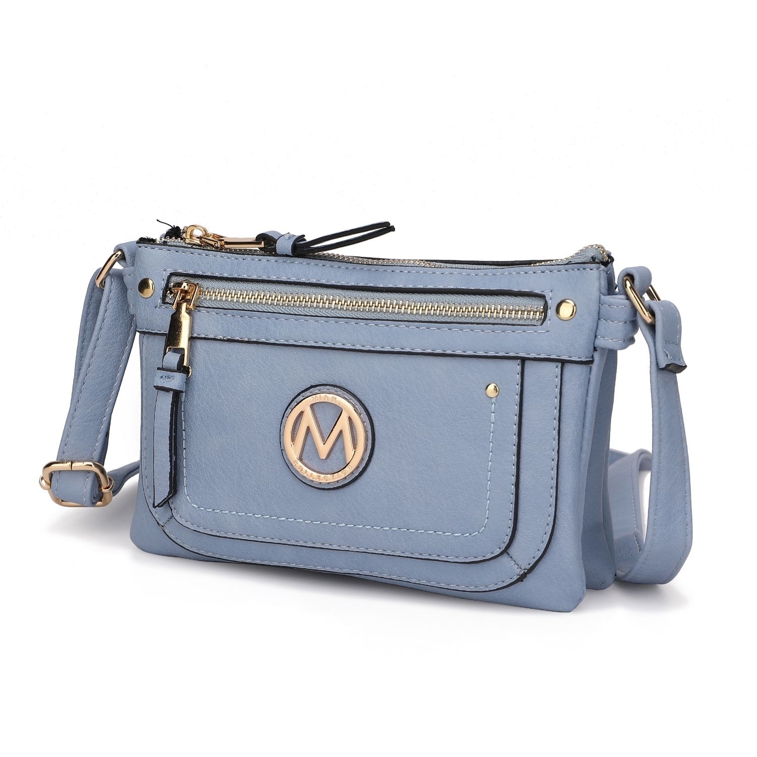 MKF Collection Elaina Crossbody Handbag By Mia K. - Blue