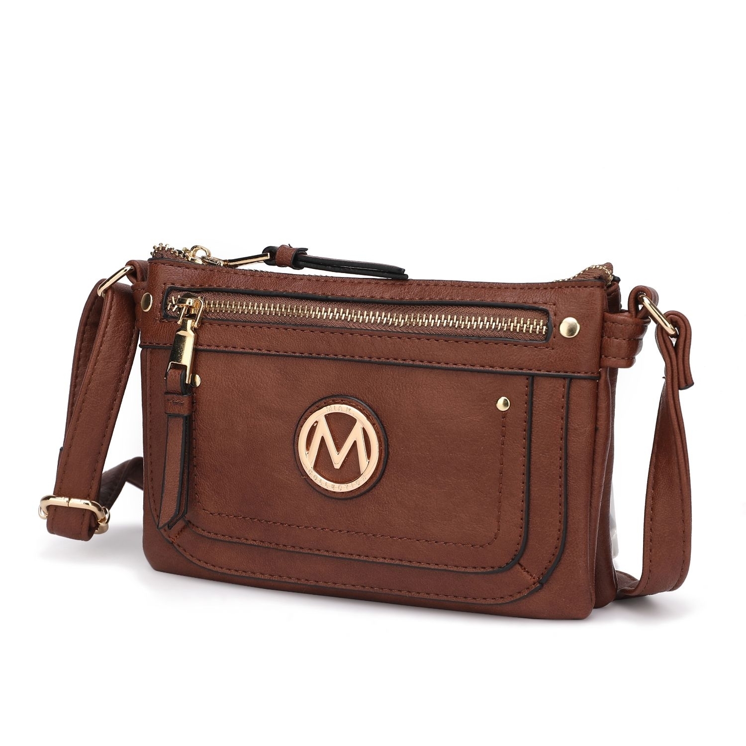 MKF Collection Elaina Crossbody Handbag By Mia K. - Coffee