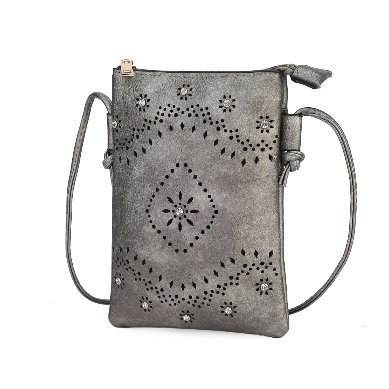 MKF Collection Arlett Crossbody Handbag By Mia K. - Gray