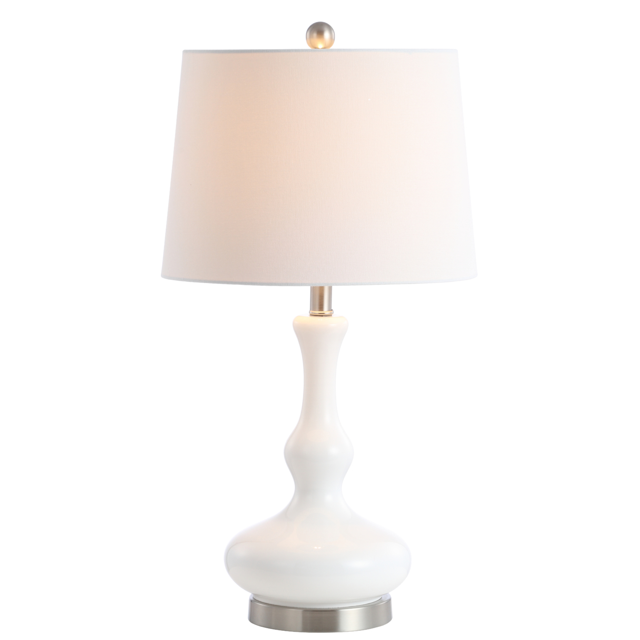 SAFAVIEH Kellen Table Lamp , White / Silver ,