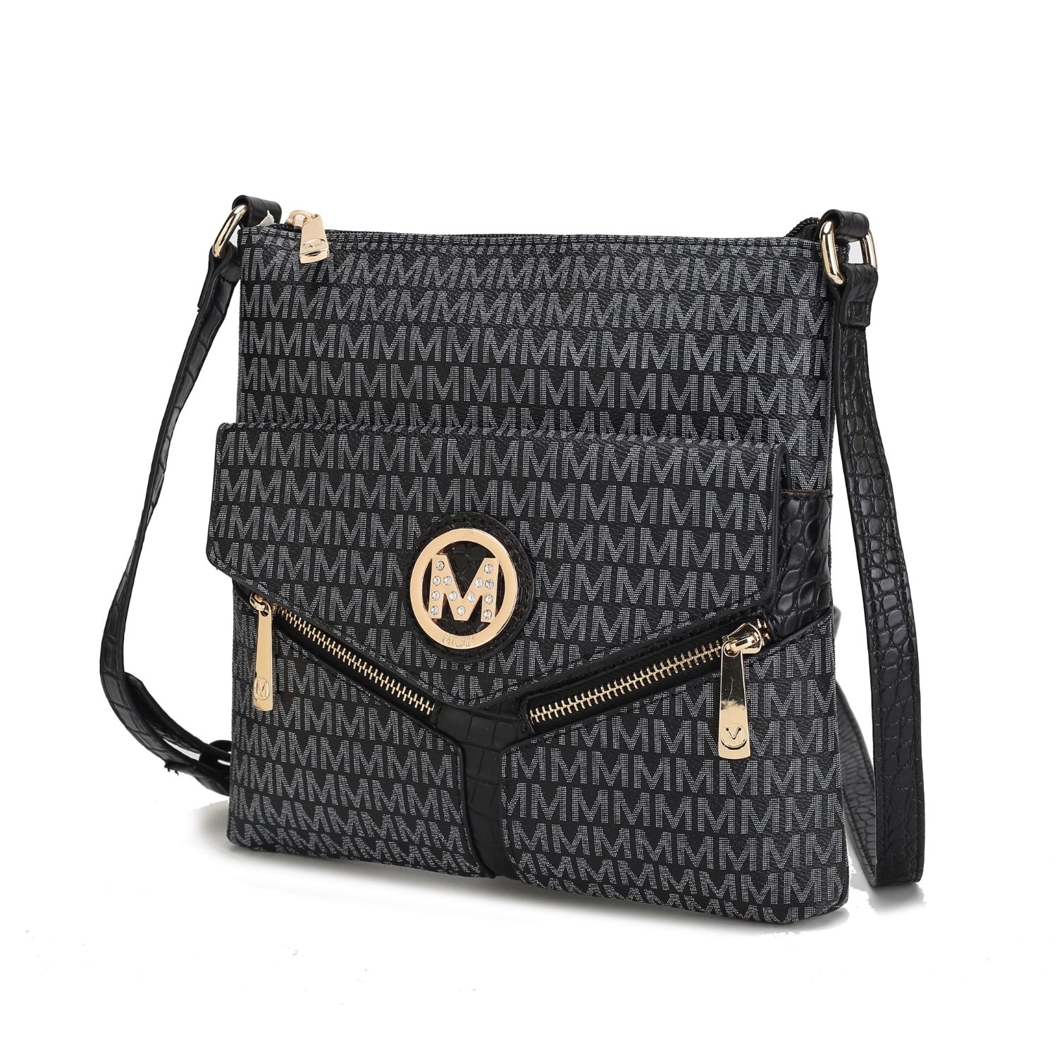 MKF Collection Cecilia Crossbody Handbag By Mia K - Black