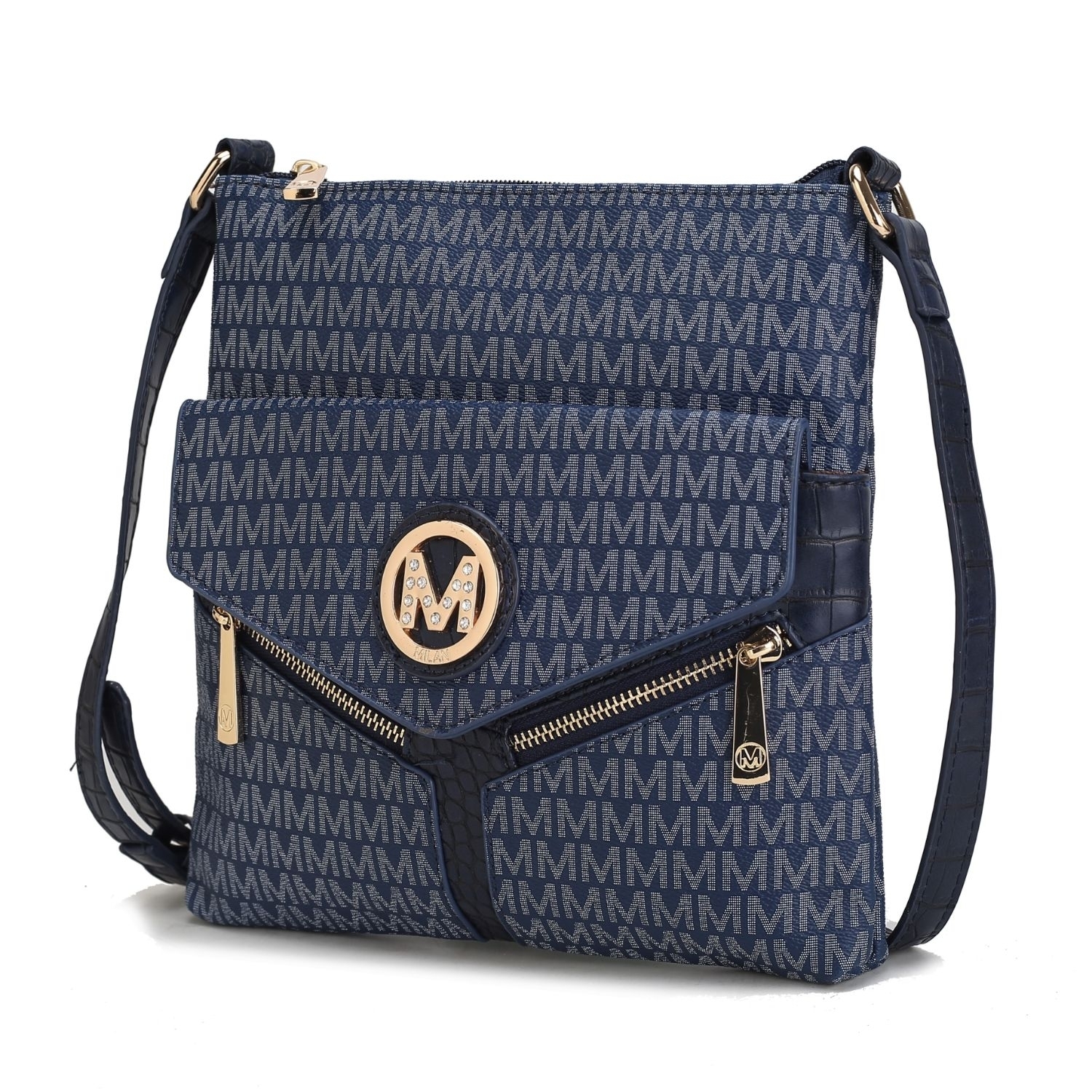 MKF Collection Cecilia Crossbody Handbag By Mia K - Navy