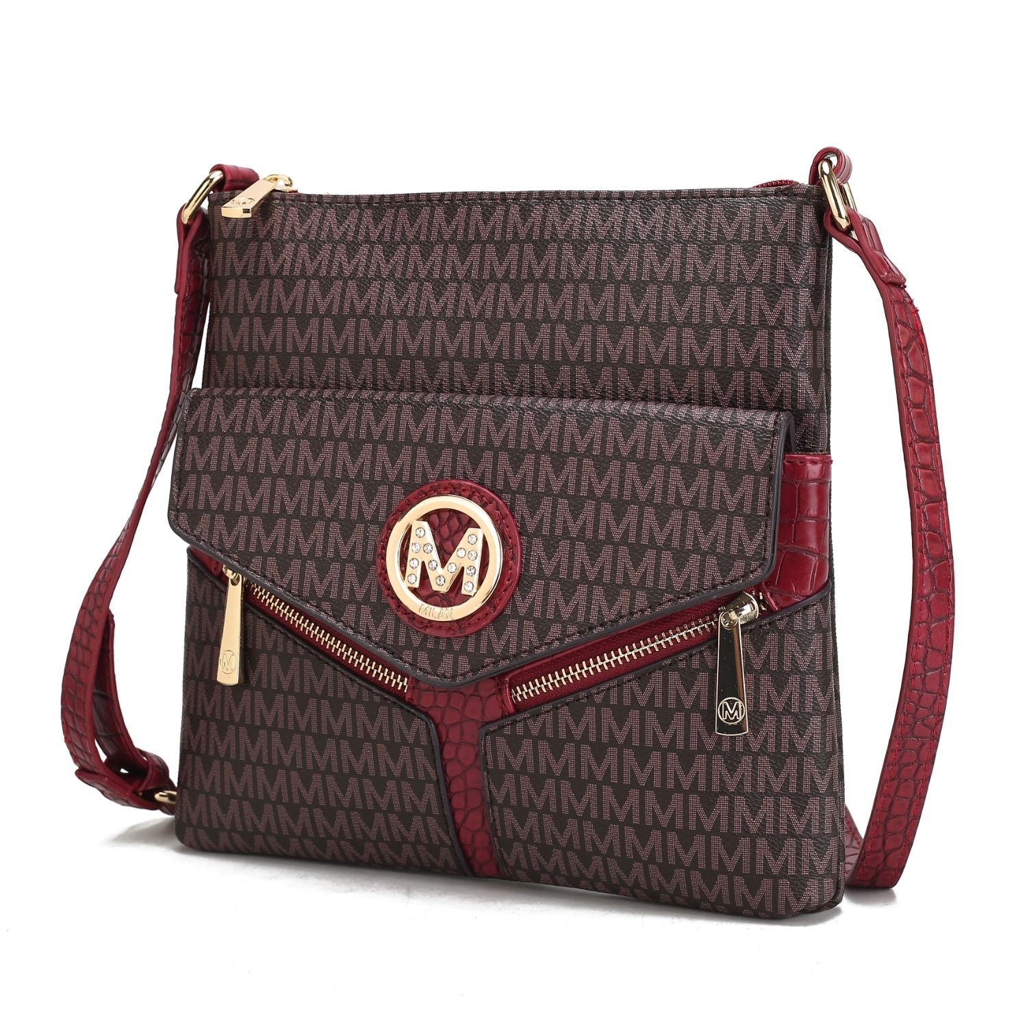 MKF Collection Cecilia Crossbody Handbag By Mia K - Red