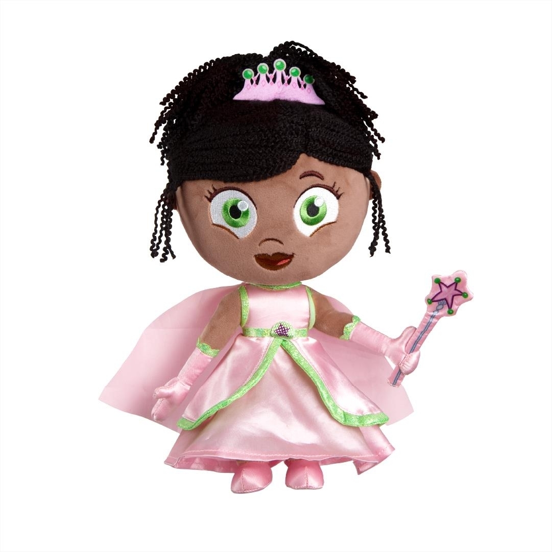 Super Why! Princess Presto Pea With Dress Plush Doll PBS Kids Show Mighty Mojo
