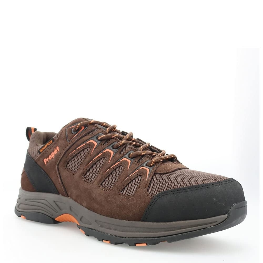 Propet Men's Cooper Hiking Shoe Brown/Orange - MOA062MBOR BROWN/ORANGE - BROWN/ORANGE, 16 X-Wide