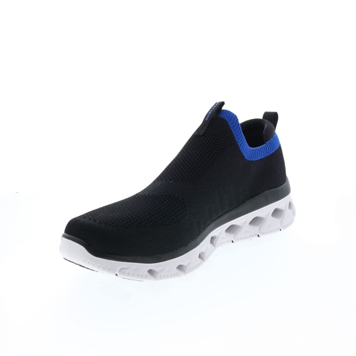Skechers Mens Glide Step Flex Kitfix Lifestyle Sneakers Shoes BLACK/BLUE - BLACK/BLUE, 11.5-M