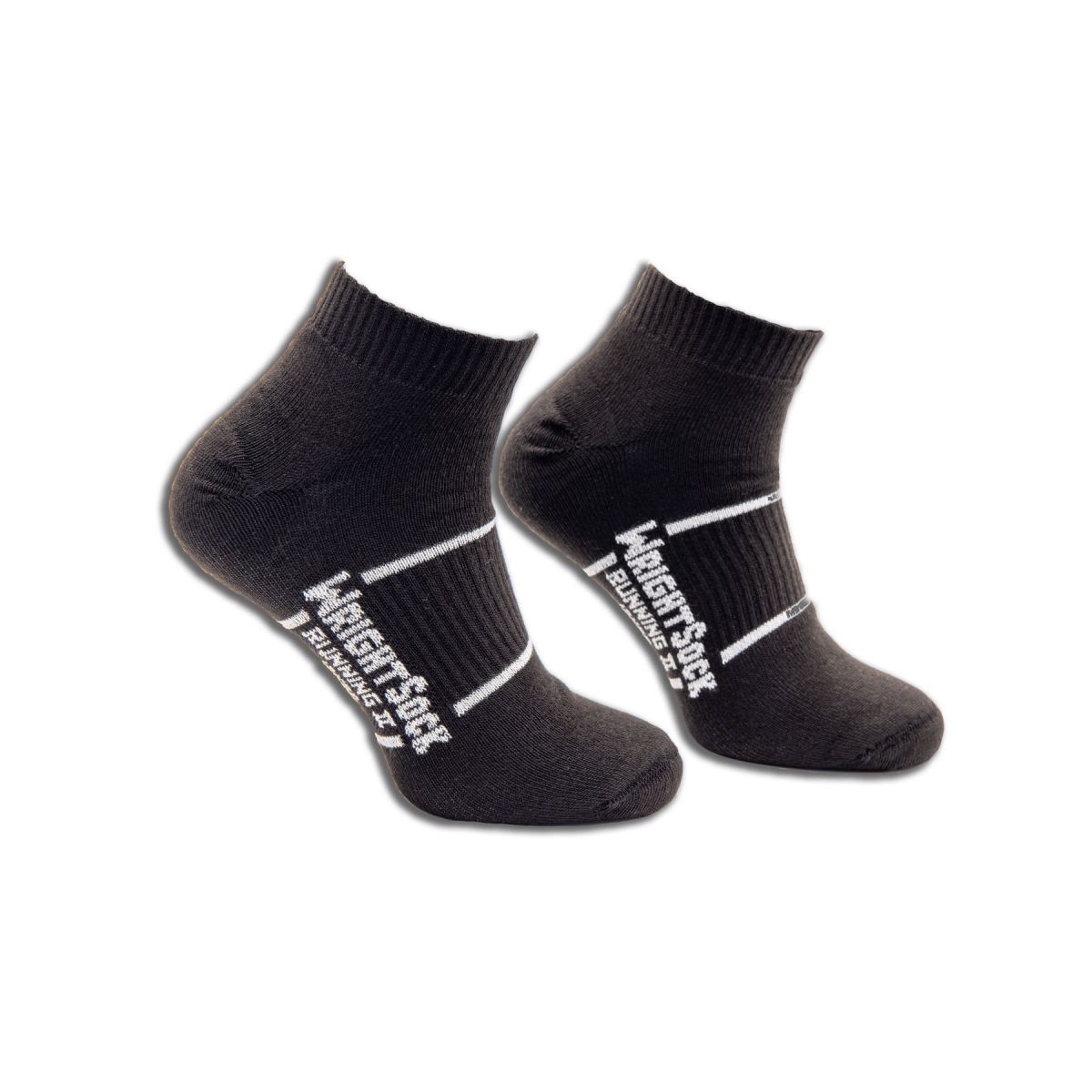Wrightsock Unisex Running II Quarter Socks Black - 865.0300 BLACK - BLACK, Small
