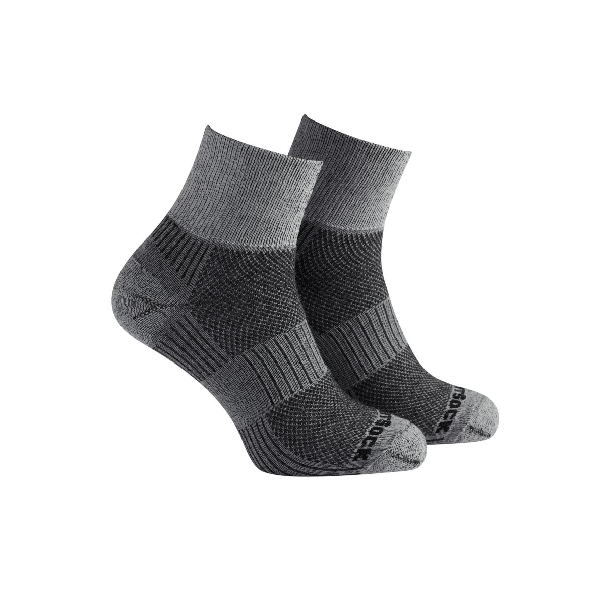 Wrightsock Unisex ECO Light Hike Quarter Wool Socks Black/White - 695.0501 BLACK/WHITE - BLACK/WHITE, Small