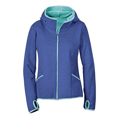 R-Gear Women's Bonded Fleece Jacket For Running, Hiking, Camping, Workouts , Keep Movin' ORANGE - Blue, 8-D