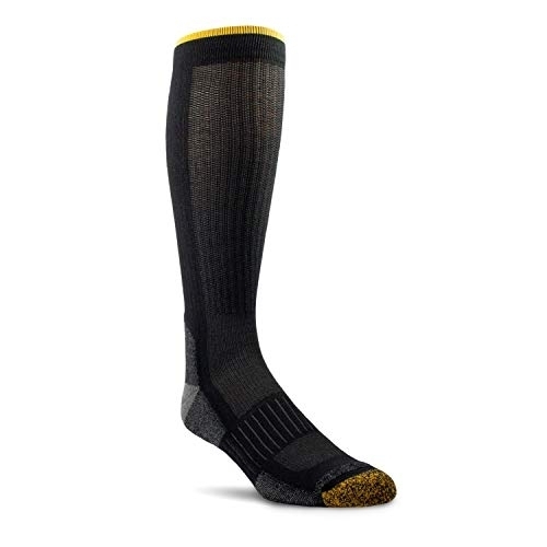 ARIAT Unisex AriatTEK High Performance Mid-Calf Work Socks Black 2-Pair Pack - AR2718-002 BLACK - BLACK, M