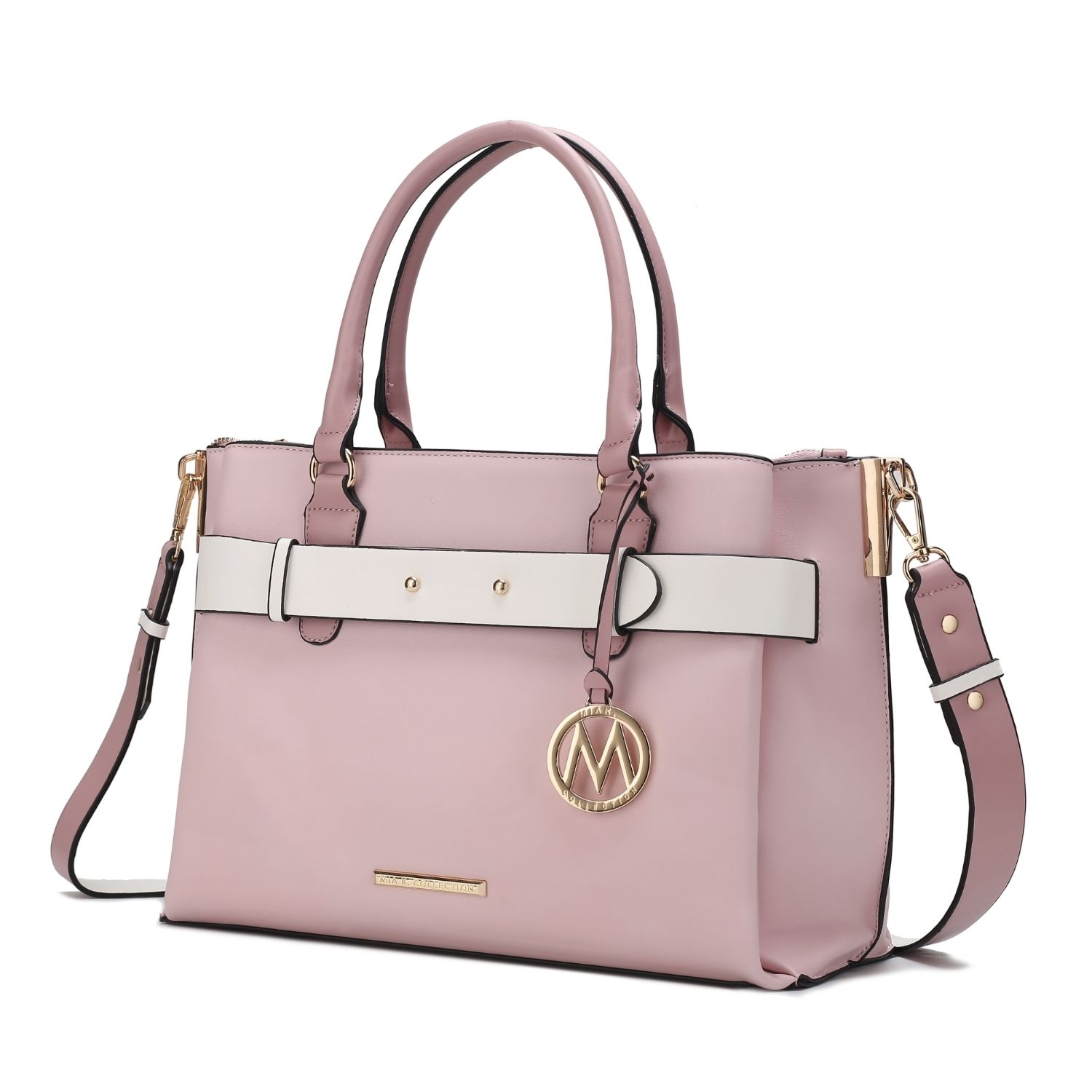 MKF Collection Jamie Satchel Handbag By Mia K - Pink