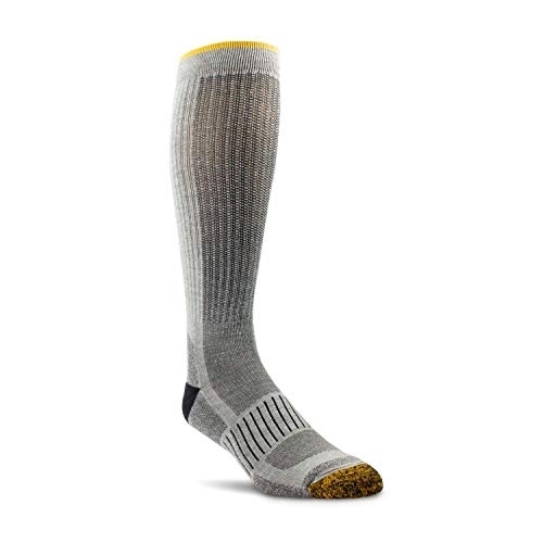 ARIAT Unisex AriatTEK High Performance Mid-Calf Work Socks Grey 2-Pair Pack - AR2718-050 Grey - Grey, M